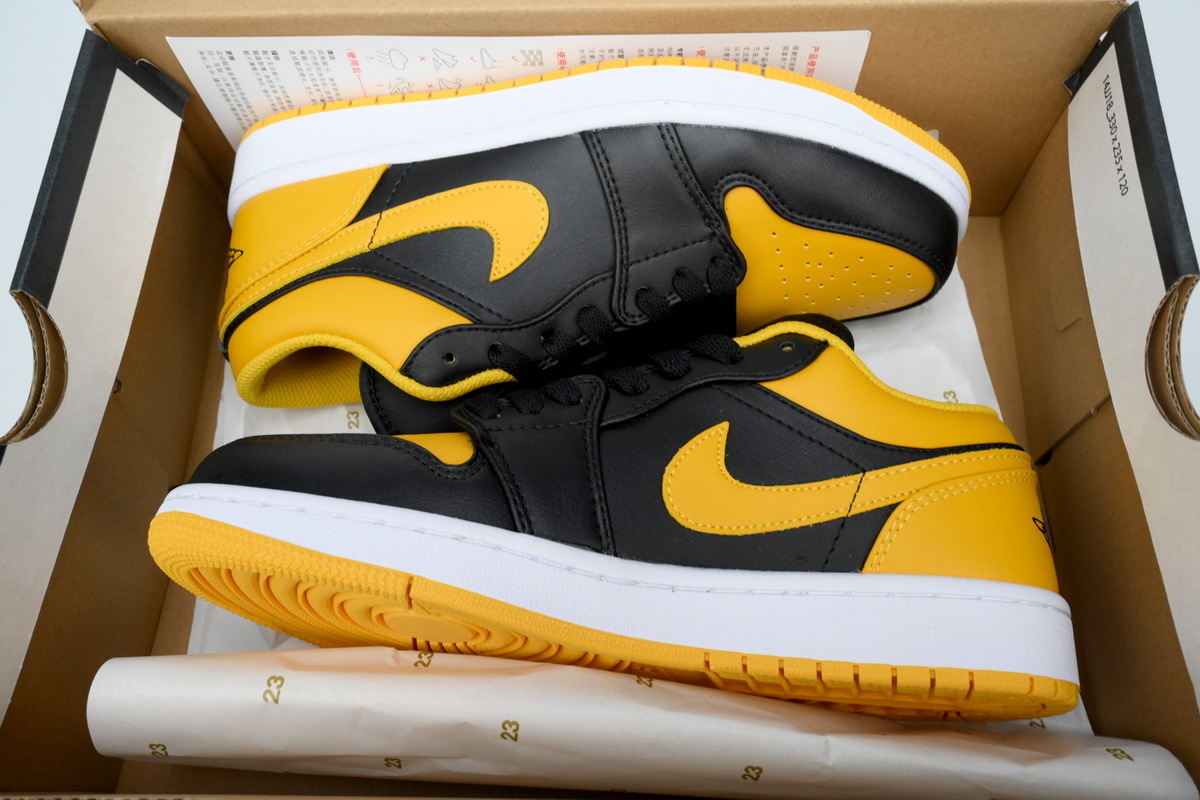 Air Jordan 1 Low Taxi Black Yellow Sneakers