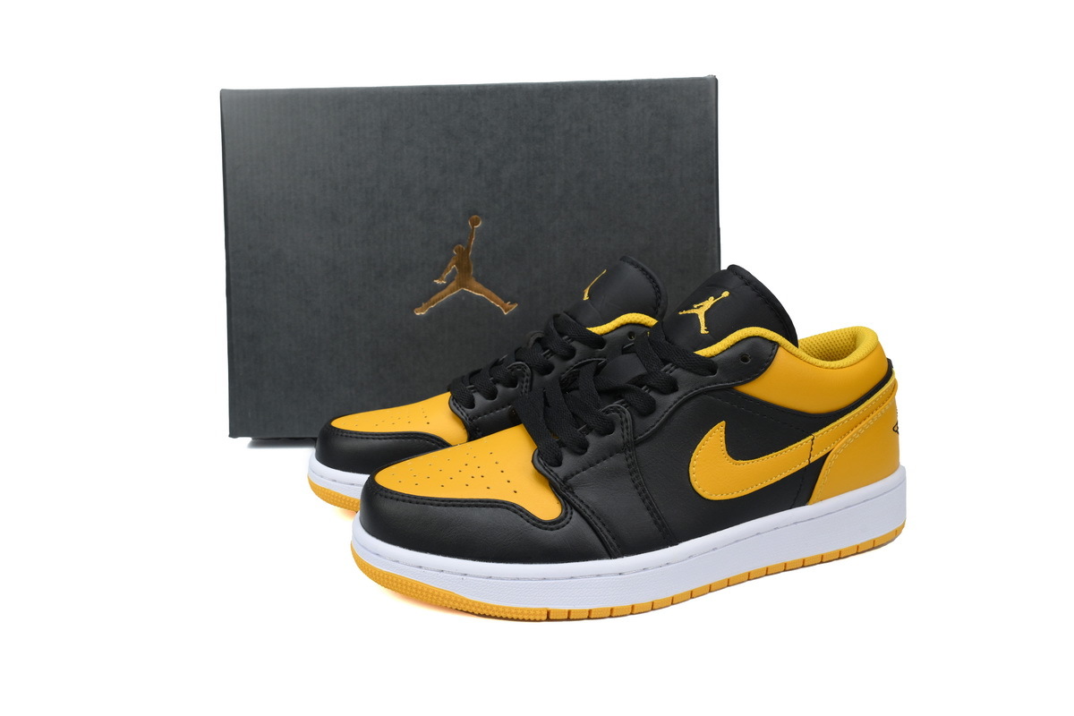 Air Jordan 1 Low Taxi Black Yellow Sneakers