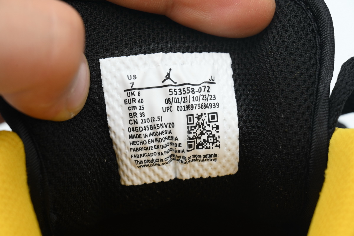 Air Jordan 1 Low Taxi Black Yellow Sneakers