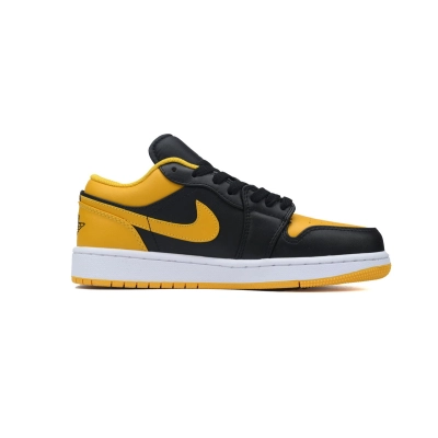 Air Jordan 1 Low Taxi Black Yellow Sneakers 02