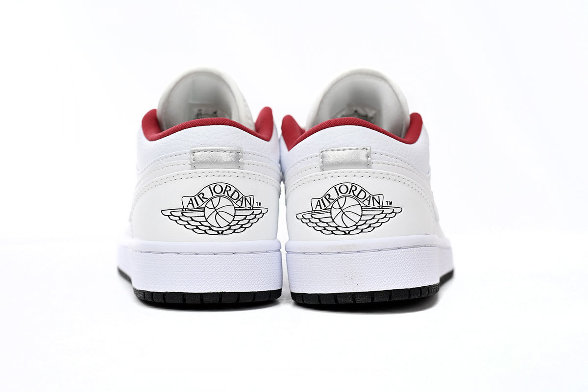 Air Jordan 1 Low All-white Red