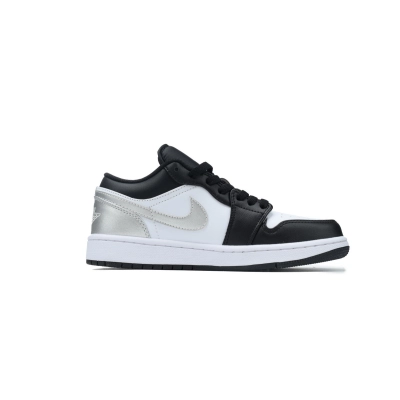 Air Jordan 1 Low Black Silver 02