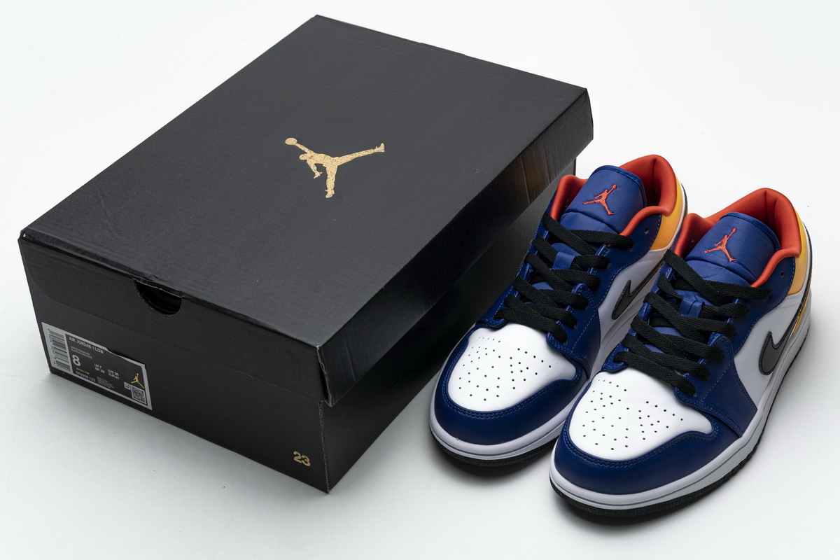 Air Jordan 1 Low Blue Yellow Orange