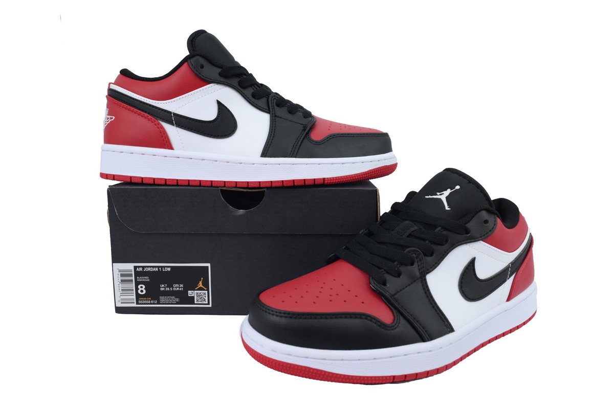 Air Jordan 1 Low Bred Toe