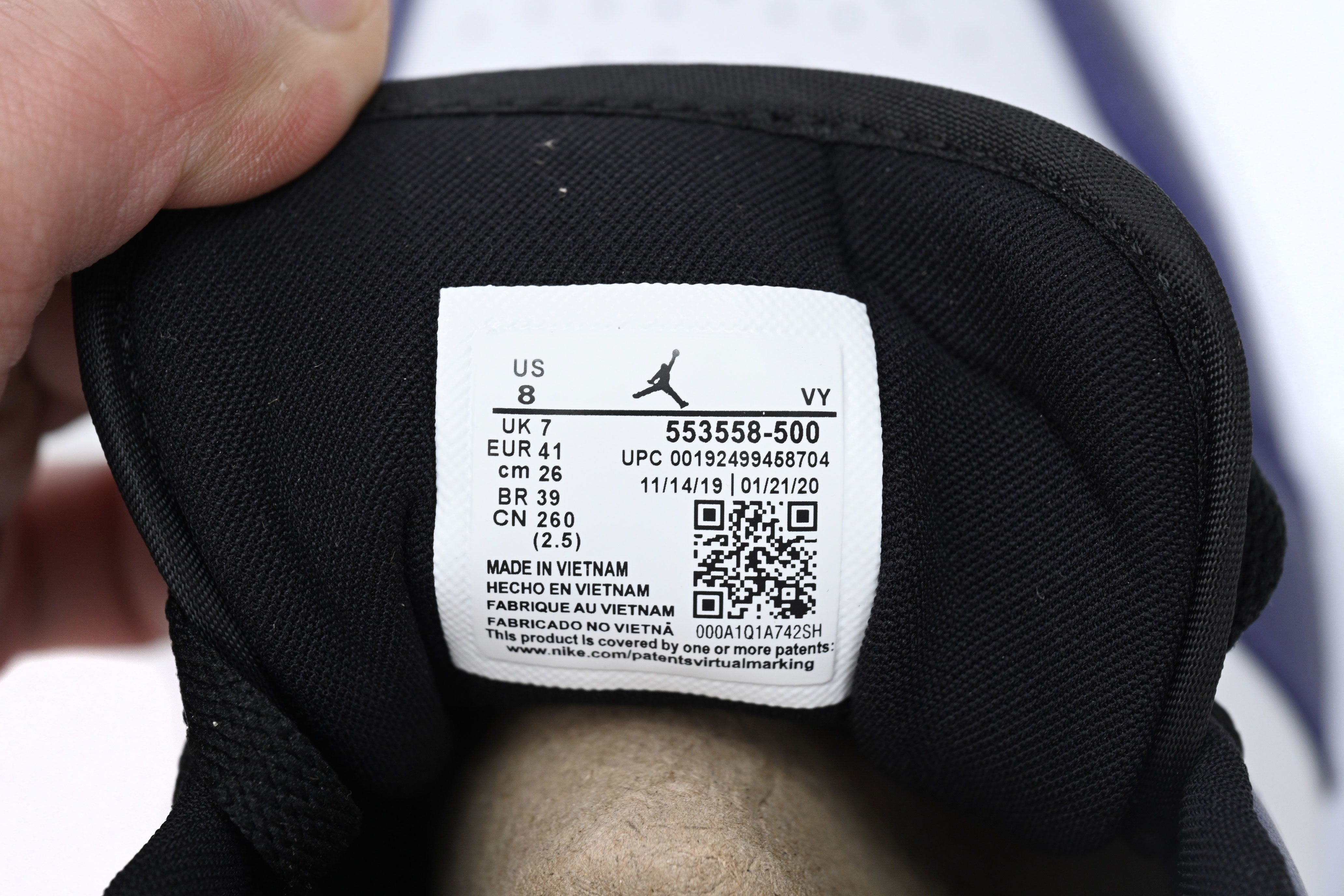 Air Jordan 1 Low Court Purple