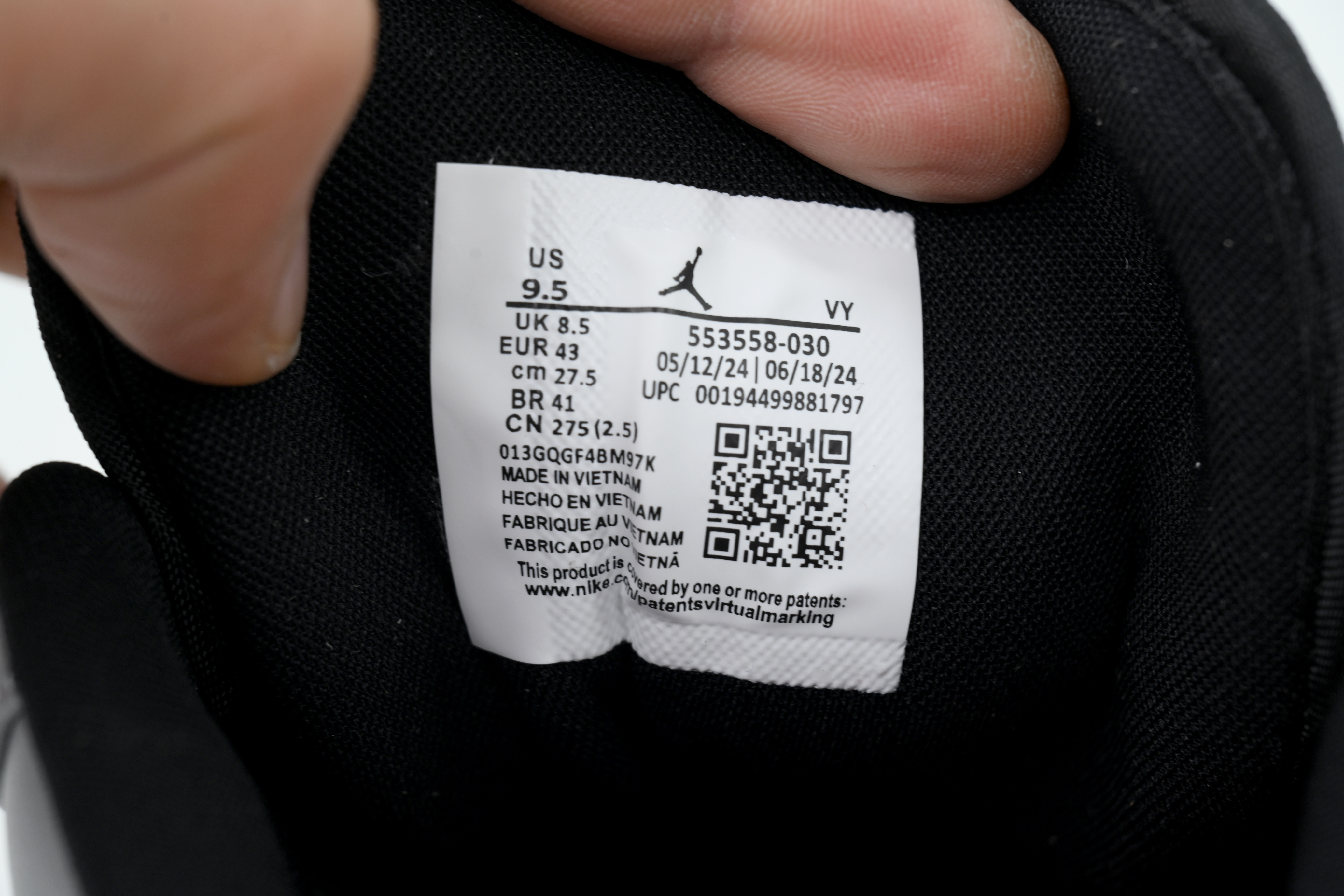 Air Jordan 1 Low Light Smoke Grey