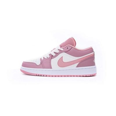Air Jordan 1 Low Pink White 01