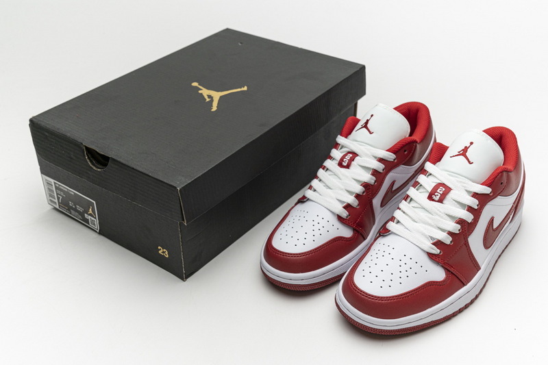 Air Jordan 1 Low White Red 553558161
