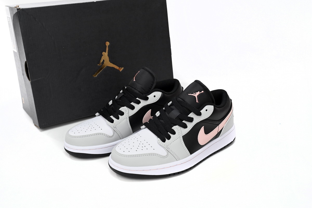Air Jordan 1 Low White And Black Powder