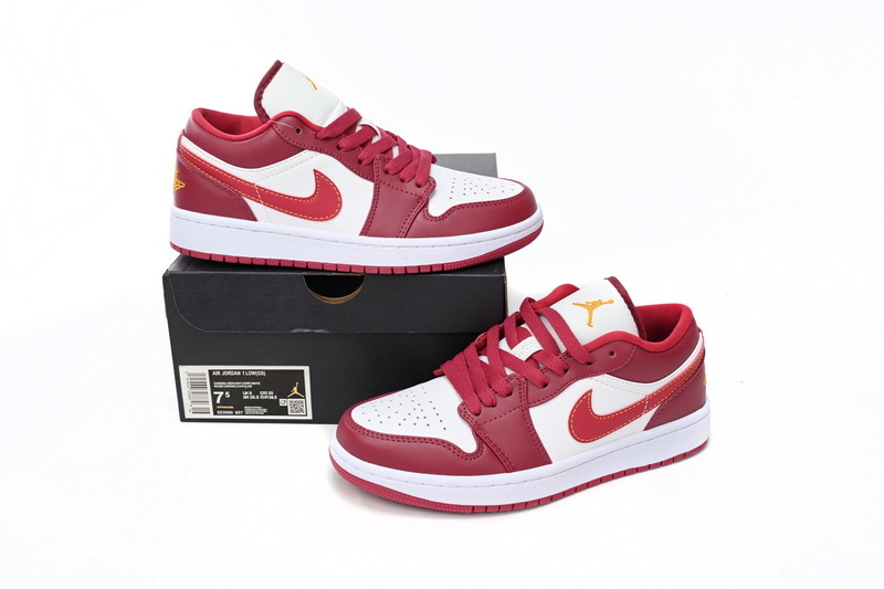 Air Jordan 1 Low Whiter Red