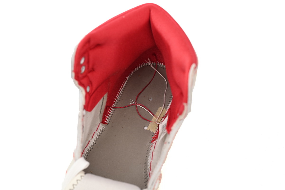 Air Jordan 1 High OG Phantom Red Stitch Leather Sneaker DB4612-100