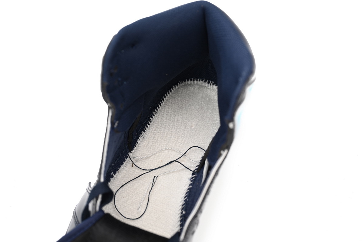 Air Jordan 1 High OG University Blue Black Patent Leather Sneaker CD0461-401