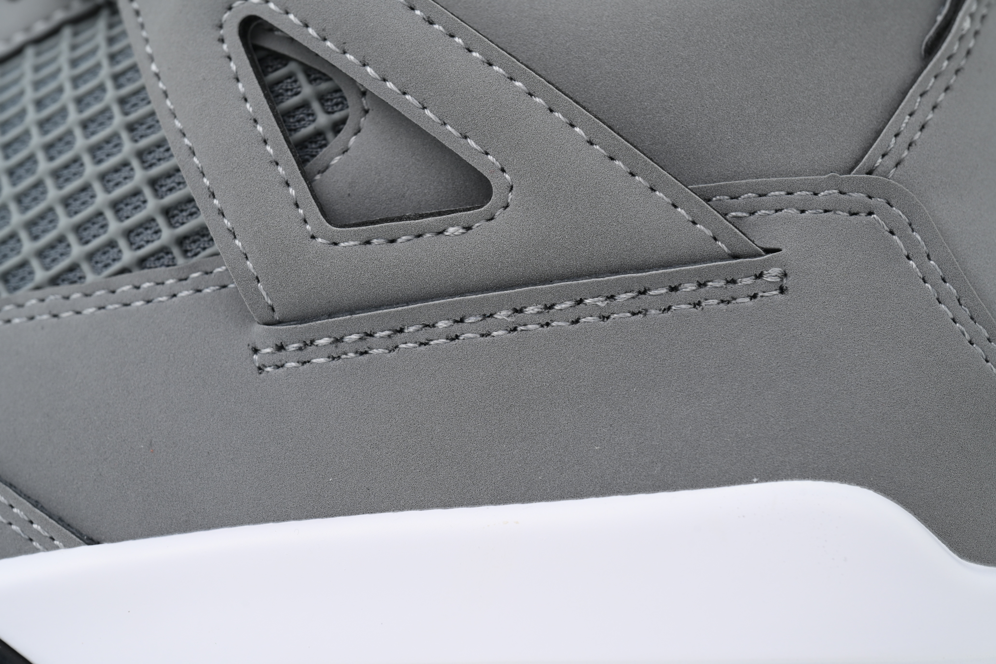 Air Jordan 4 Retro Gris, Blanco y Negro 308497007