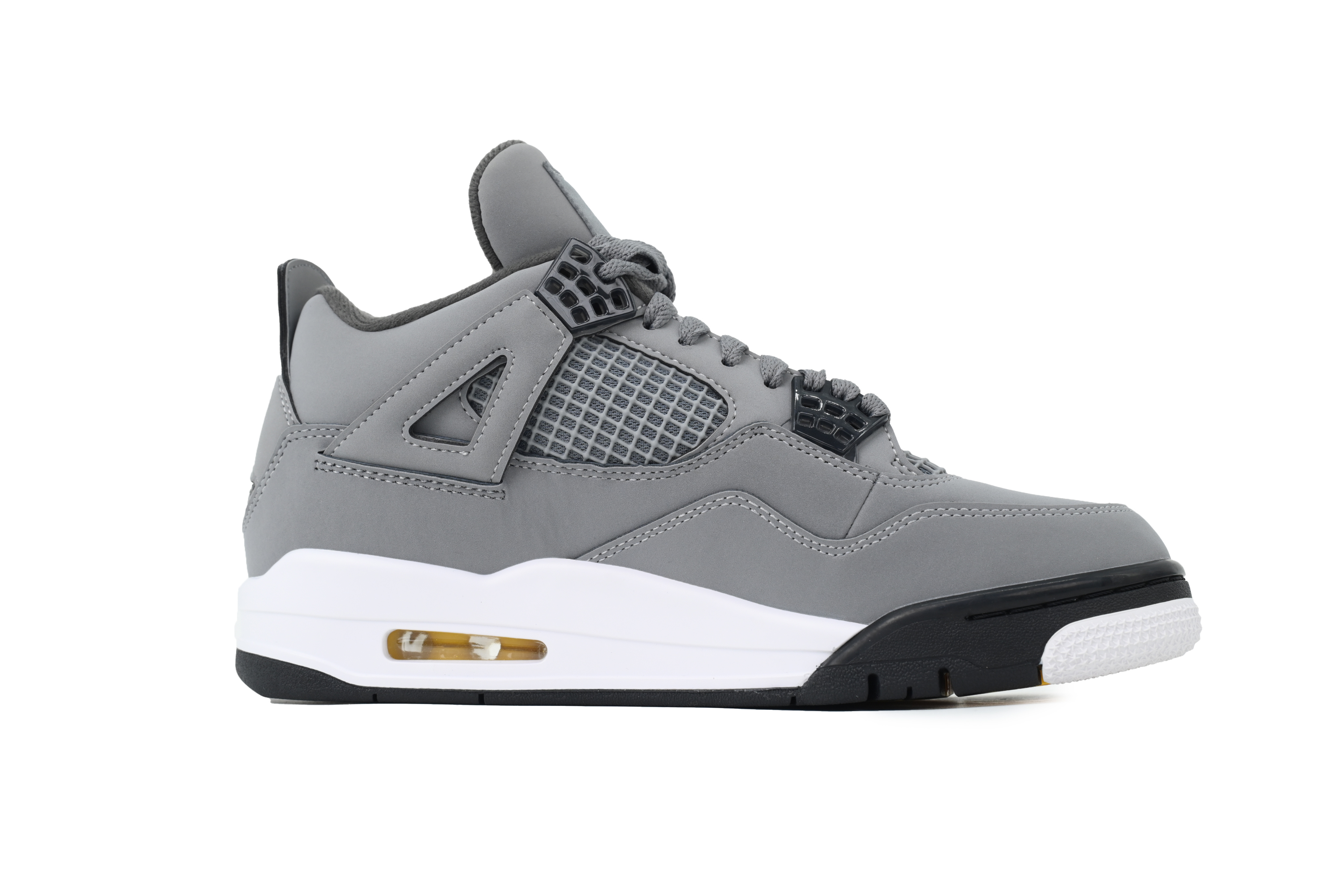 Air Jordan 4 Retro Gris, Blanco y Negro 308497007