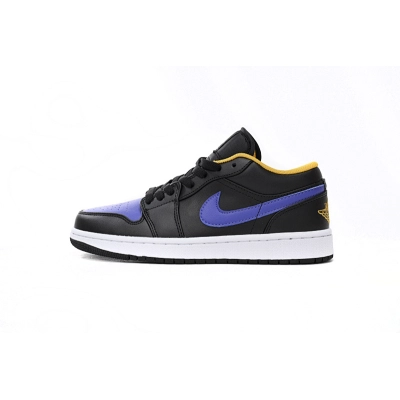 Air Jordan aj1 Low Black Purple Yellow 01