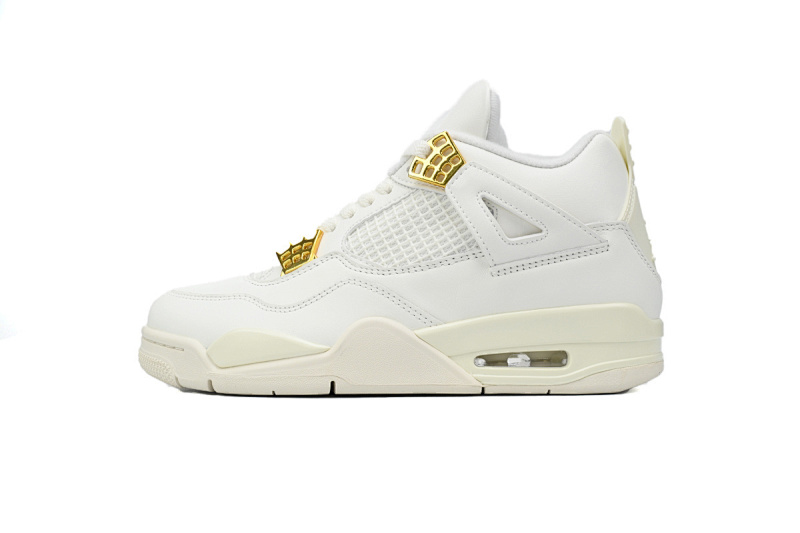 Air Jordan 4 Retro Blanco y Dorado AQ9129170