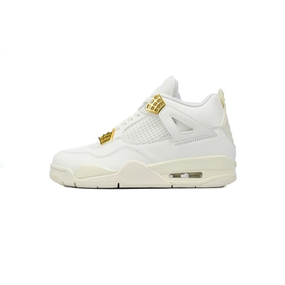 Air Jordan 4 Retro Blanco y Dorado AQ9129170 01