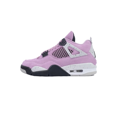 Air Jordan 4 Orchid Orchid Neutral Grey Black White AQ9129 501 01