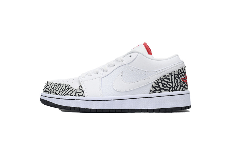 Air Jordan 1 Low White Cement 553558-152