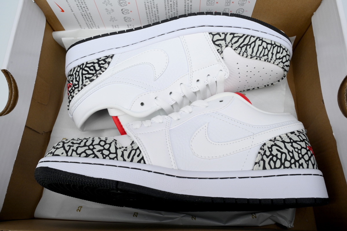 Air Jordan 1 Low White Cement 553558-152