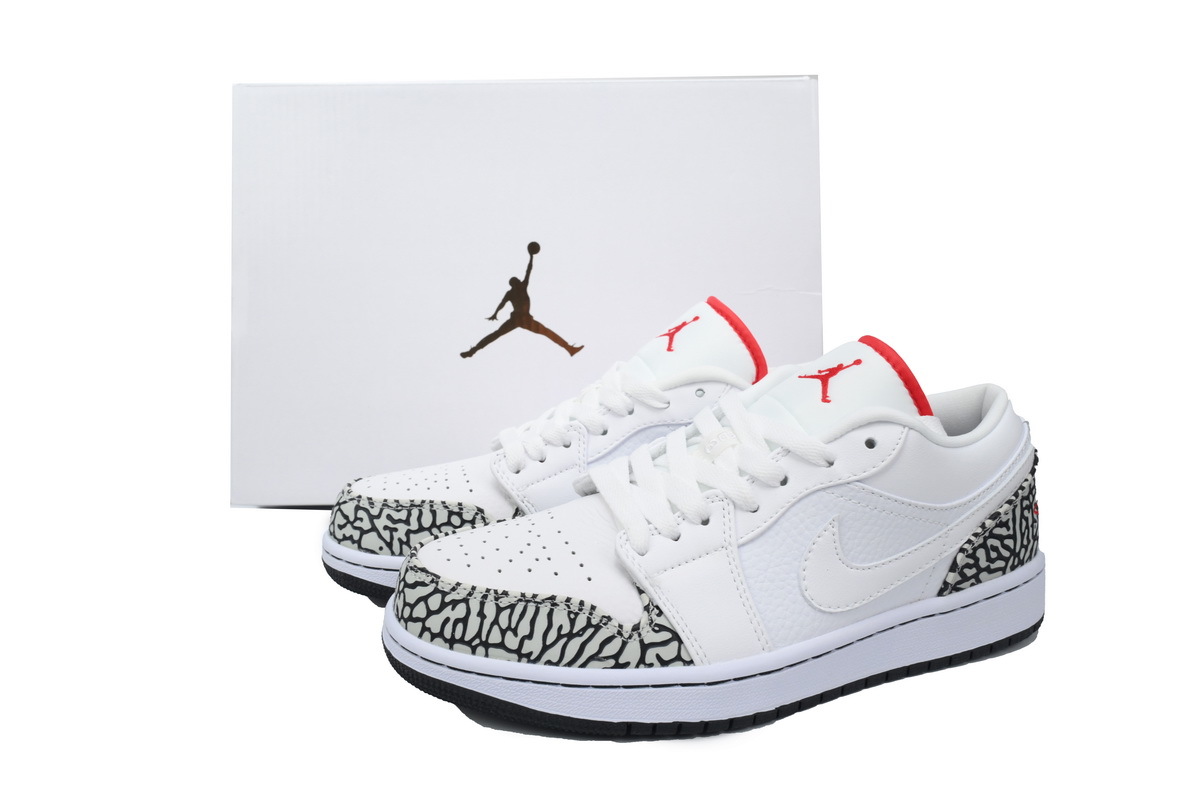Air Jordan 1 Low White Cement 553558-152