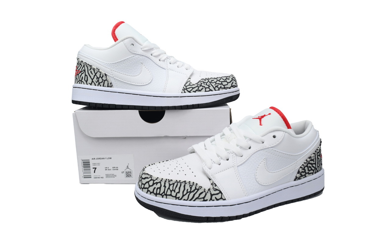 Air Jordan 1 Low White Cement 553558-152