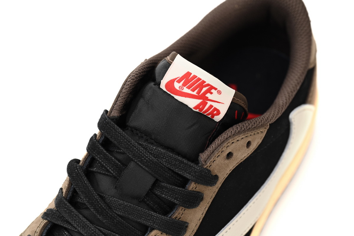 Air Jordan 1 Low OG Medium Olive Black Reverse Swoosh Suede Sneaker CQ4277-001 