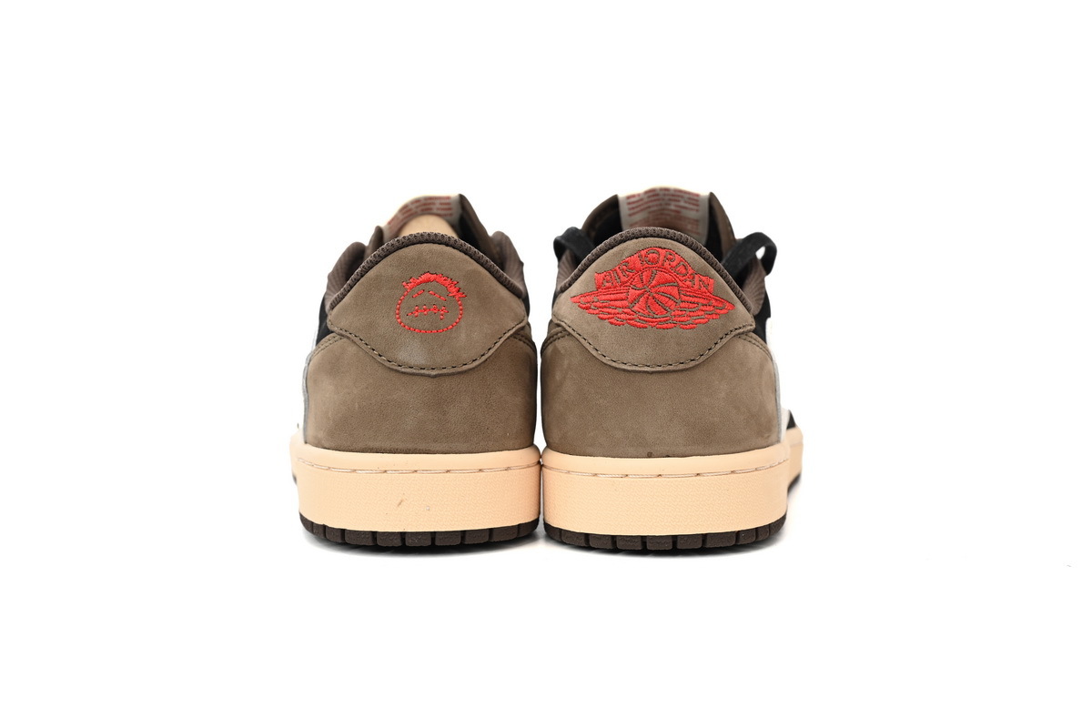 Air Jordan 1 Low OG Medium Olive Black Reverse Swoosh Suede Sneaker CQ4277-001 