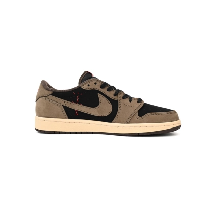 Air Jordan 1 Low OG Medium Olive Black Reverse Swoosh Suede Sneaker CQ4277-001  02