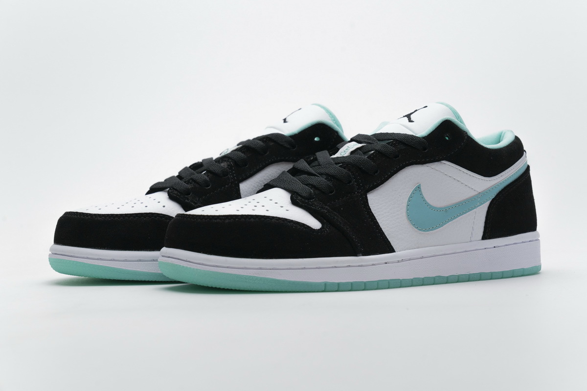 Air Jordan 1 Low Black Island Green White CQ9283-131