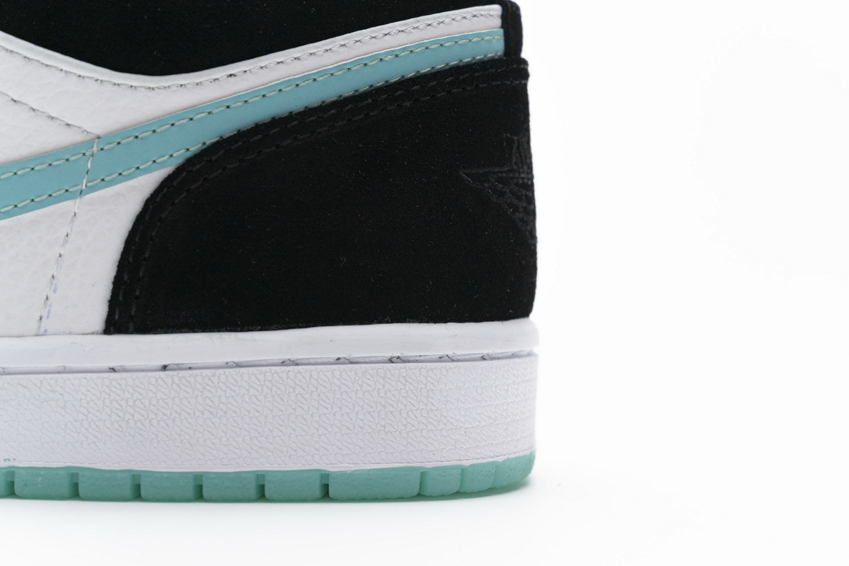 Air Jordan 1 Low Black Island Green White CQ9283-131