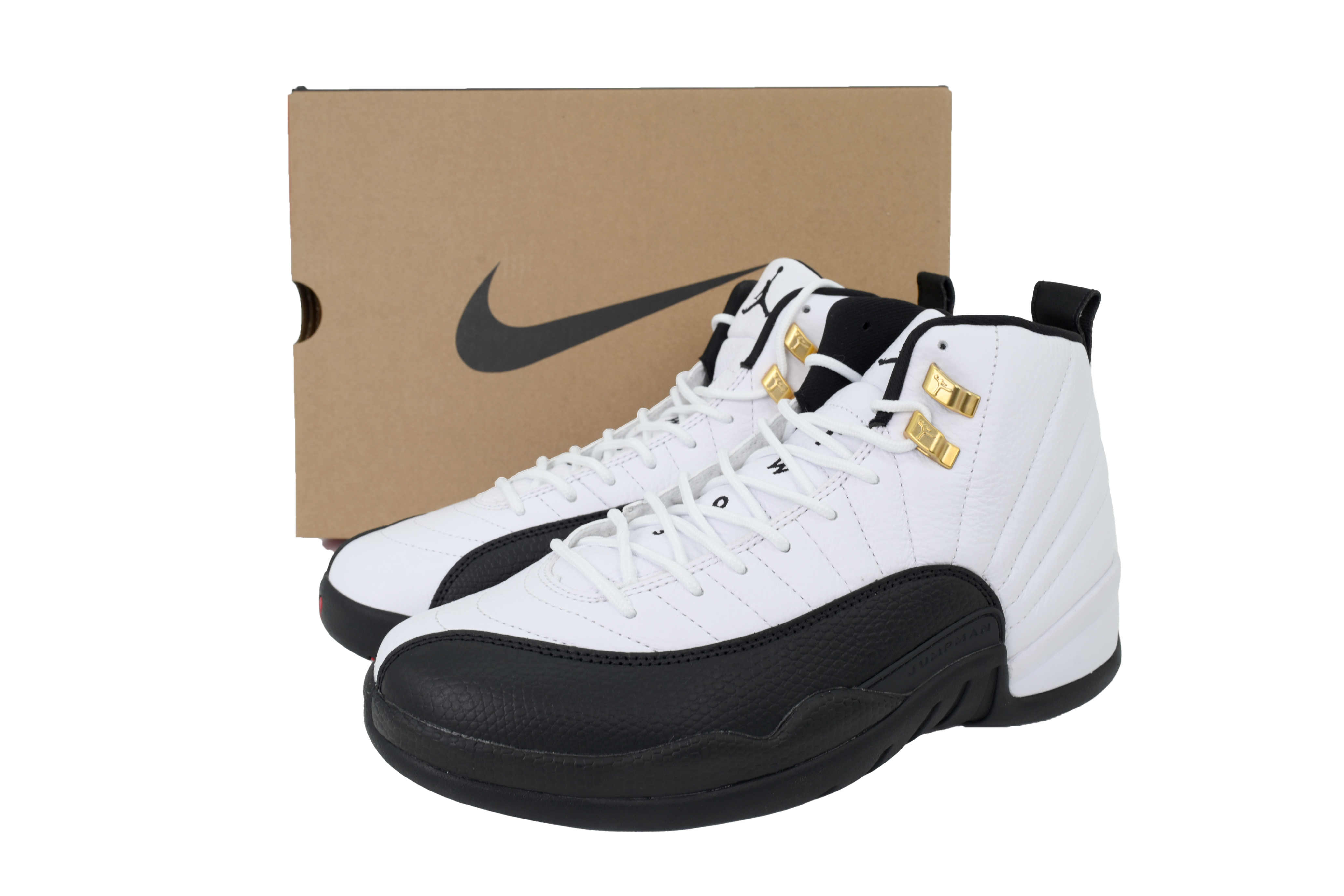  Air Jordan 12 Retro Preto e Dourado Metálico CT8013-117