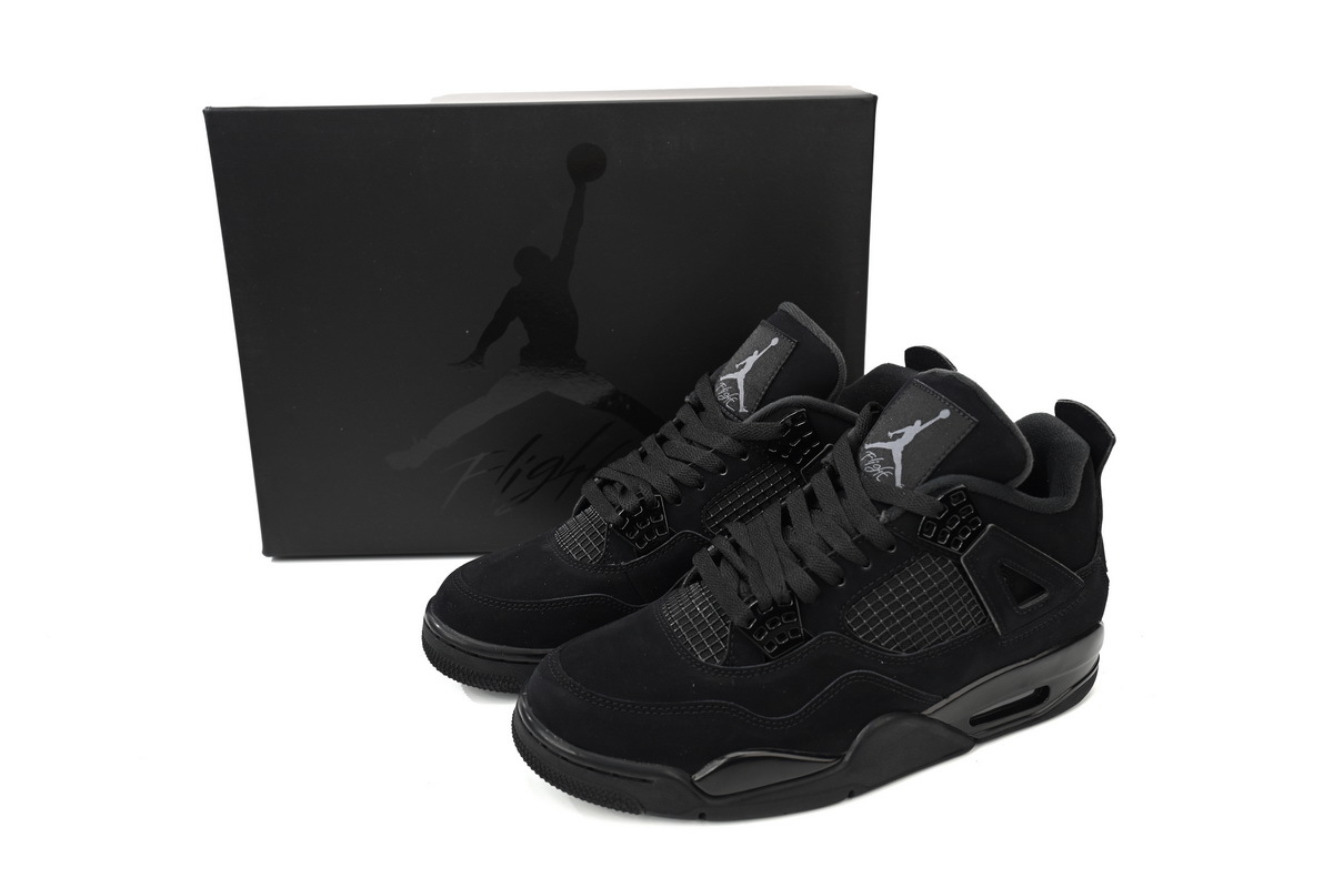 Air Jordan 4 Black Cat Black Light Graphite CU1110 010