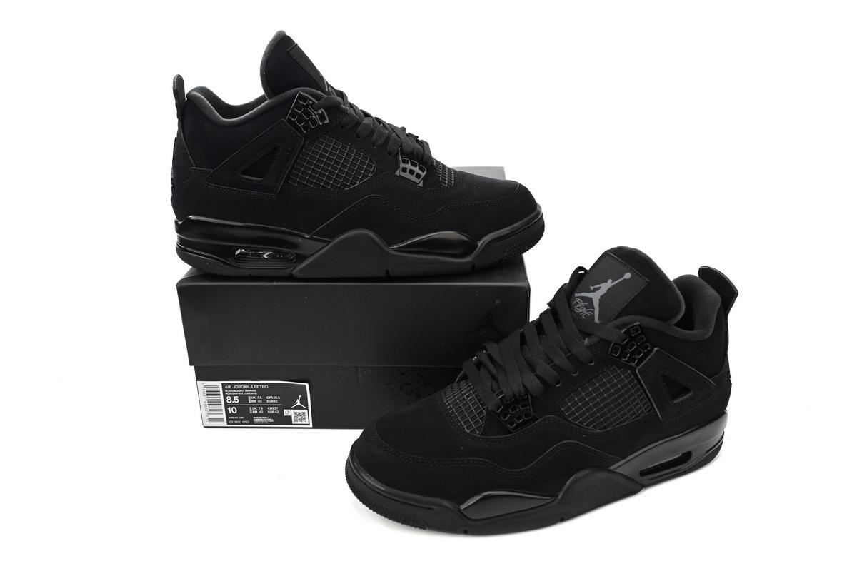 Air Jordan 4 Black Cat Black Light Graphite CU1110 010
