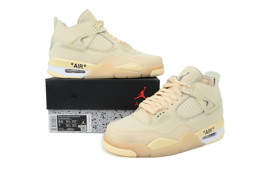  OFF White  Air Jordan 4 Sail CV9388-100