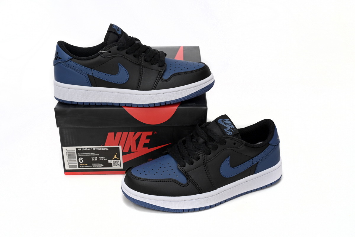 Air Jordan 1 Low Black Blue CZ0790-041