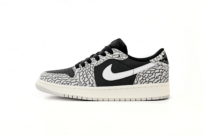 Travis Scott Air Jordan 1 Low Black Gray Burst CZ0858-001