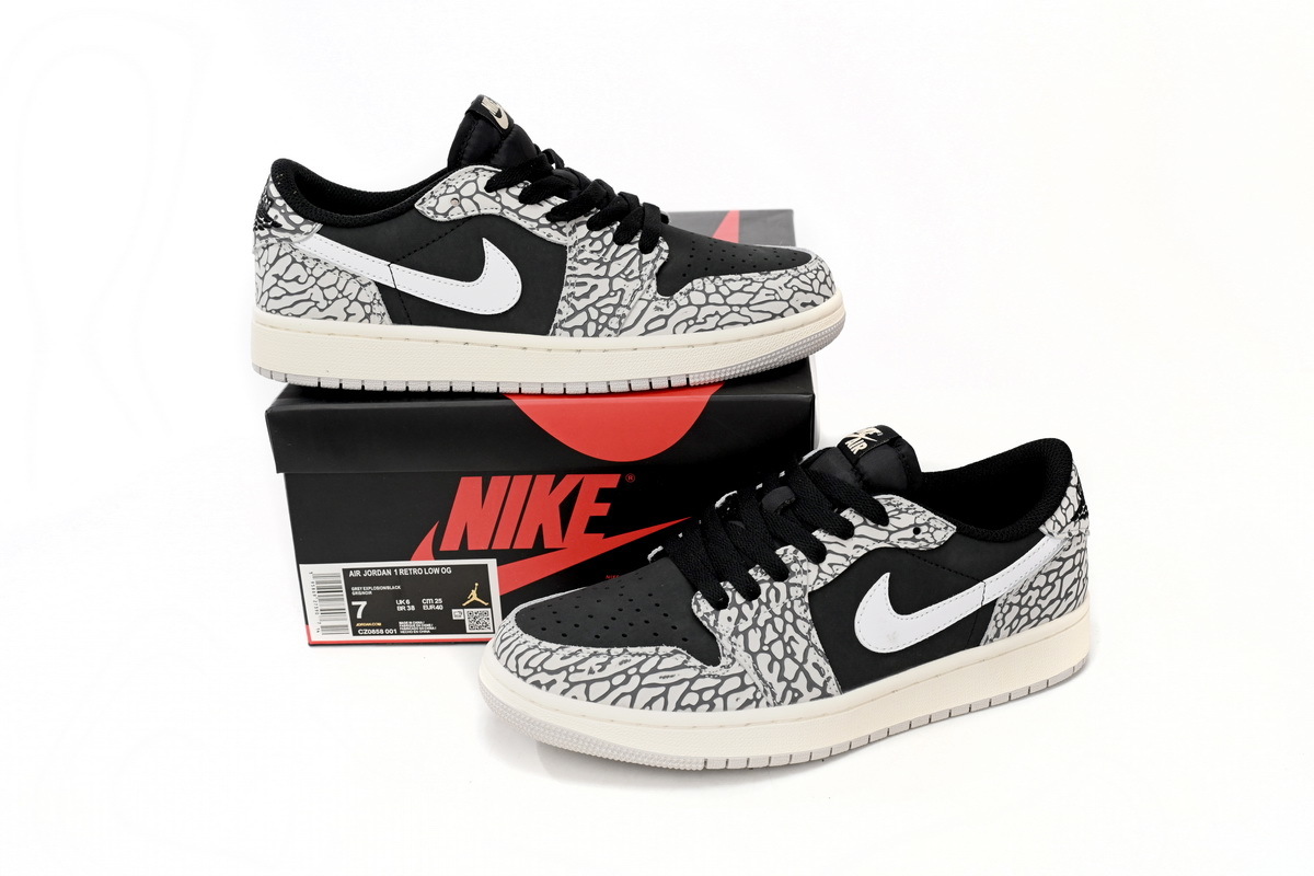 Travis Scott Air Jordan 1 Low Black Gray Burst CZ0858-001