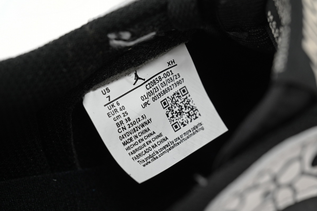 Travis Scott Air Jordan 1 Low Black Gray Burst CZ0858-001