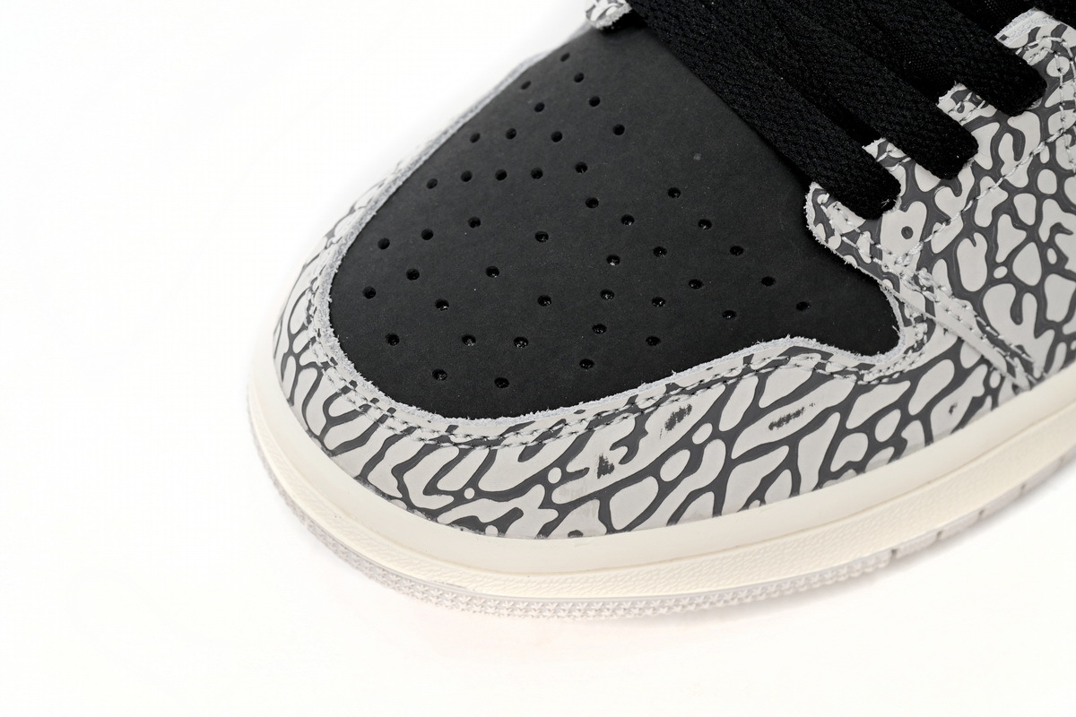 Travis Scott Air Jordan 1 Low Black Gray Burst CZ0858-001