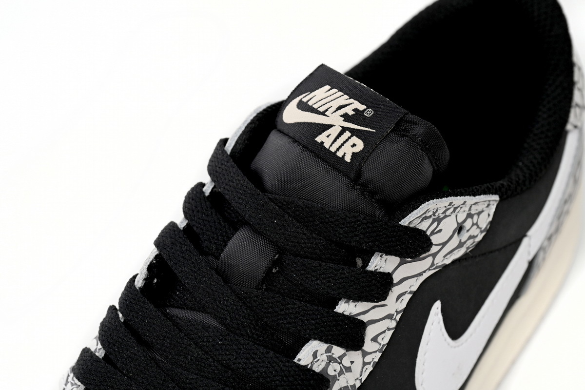 Travis Scott Air Jordan 1 Low Black Gray Burst CZ0858-001