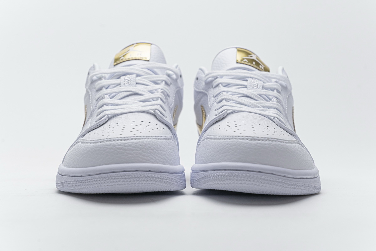 Air Jordan 1 Low White Metallic Gold CZ4776-100