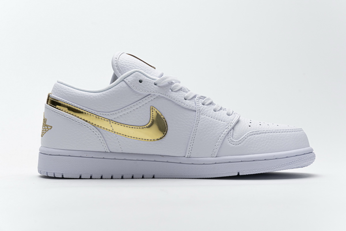 Air Jordan 1 Low White Metallic Gold CZ4776-100