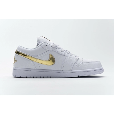 Air Jordan 1 Low White Metallic Gold CZ4776-100 02