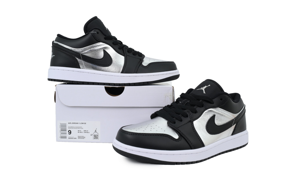 Air Jordan 1 Low SE Silver Toe DA5551-001 