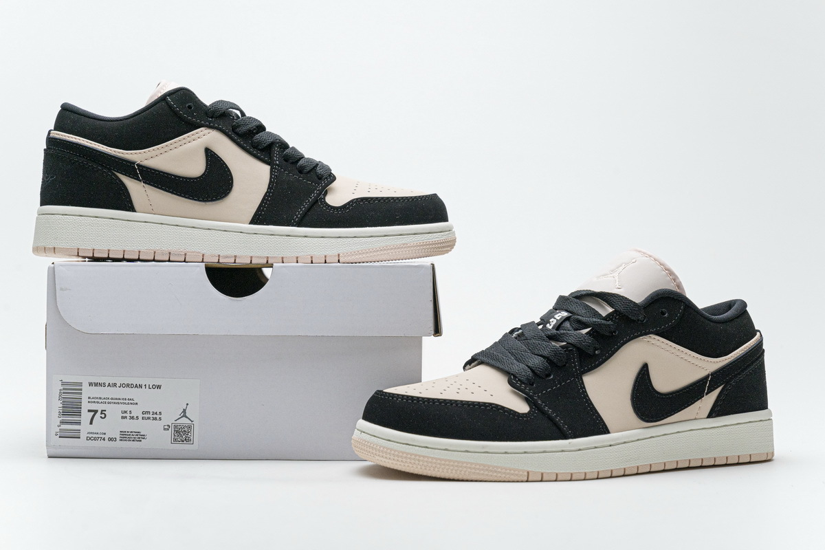 Air Jordan 1 Low Black Pink DC0774-003