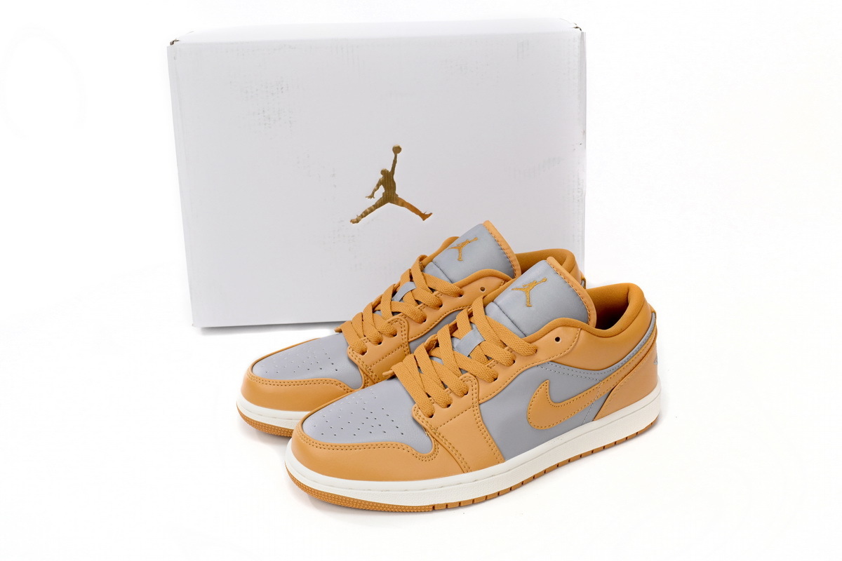 Travis Scott x Air Jordan 1 Low Grayish Yellow DC0774-020 