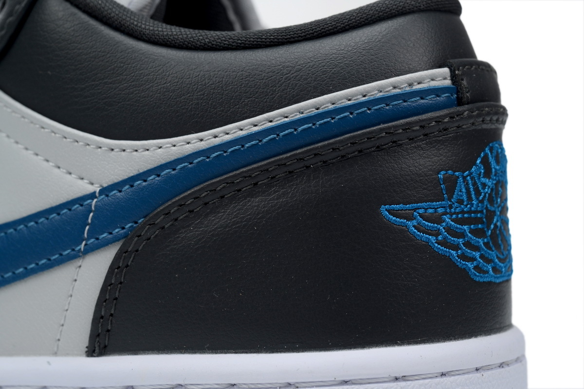 Air Jordan 1 Low Black White Deep Royal Blue DC0774-046