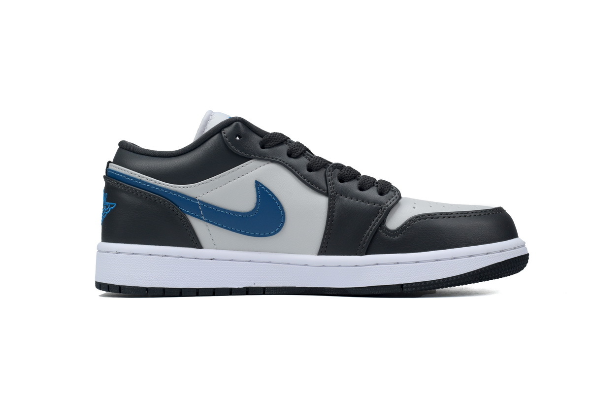 Air Jordan 1 Low Black White Deep Royal Blue DC0774-046