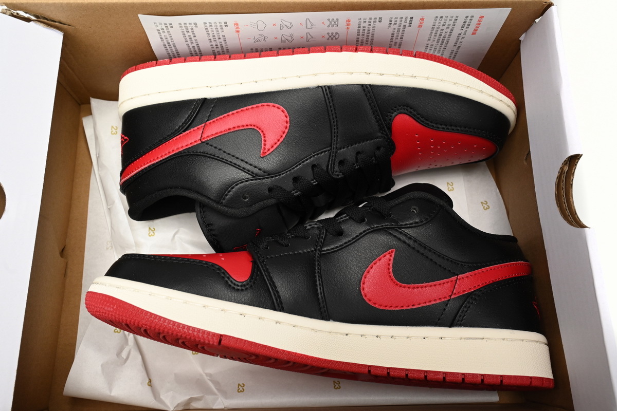  Air Jordan 1 Low Bred Sail DC0774-061